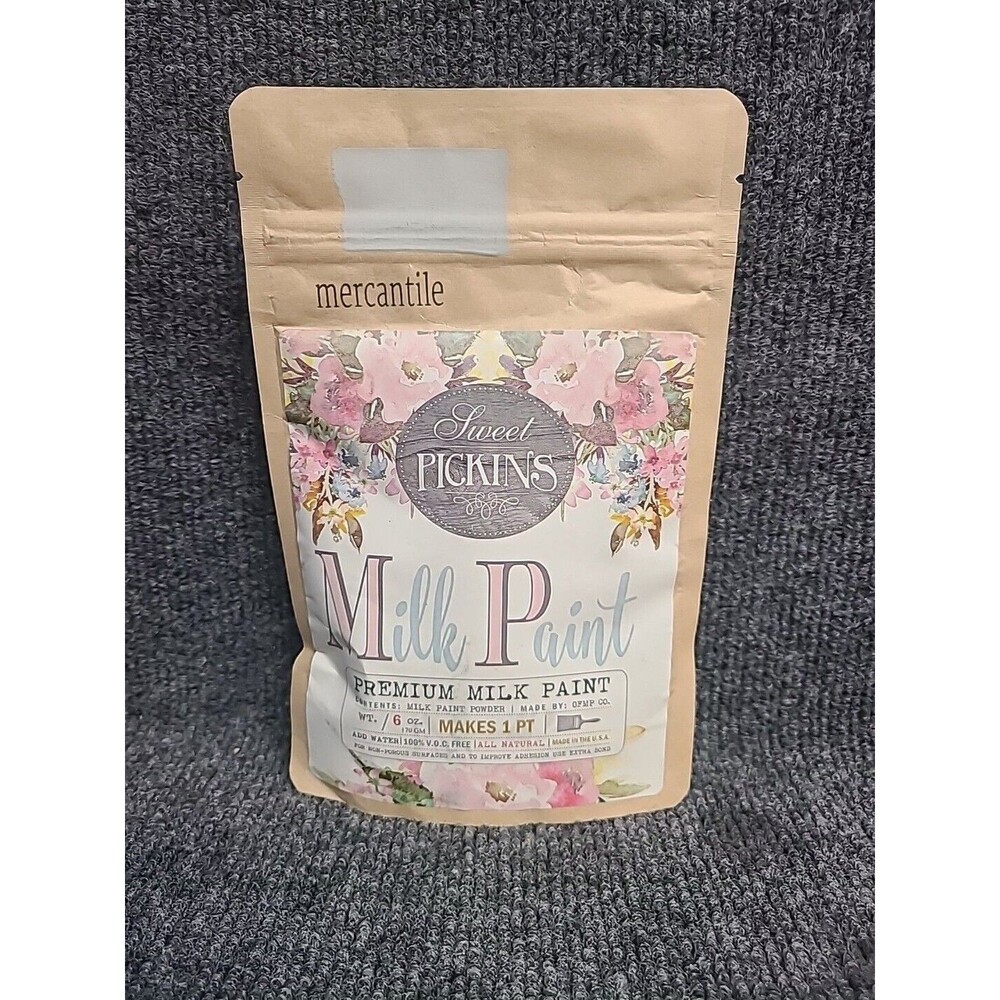 NEW Sweet Pickins Milk Paint  6 Oz ( Makes 1 Pint) Mercantile Grey